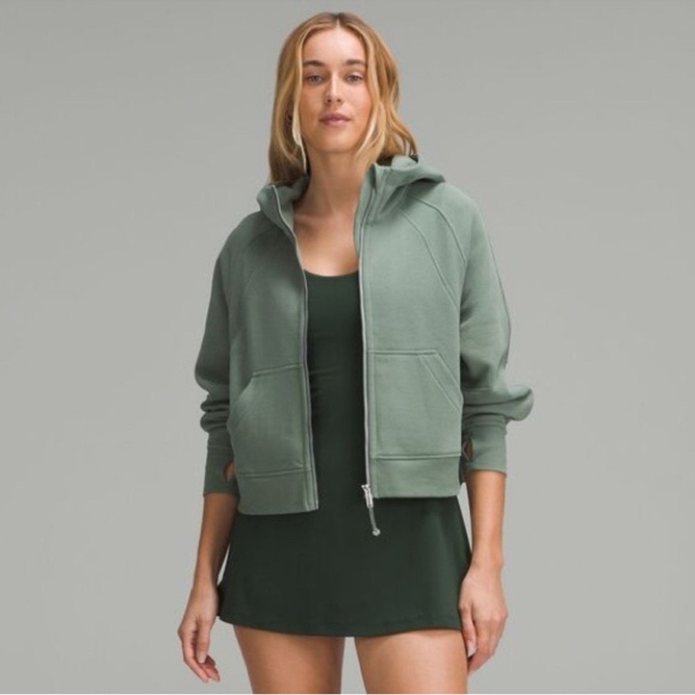 Lululemon Eucalyptus Green Oversized Full-Zip Cropped Scuba Hoodie| XS/S - Picture 8 of 8